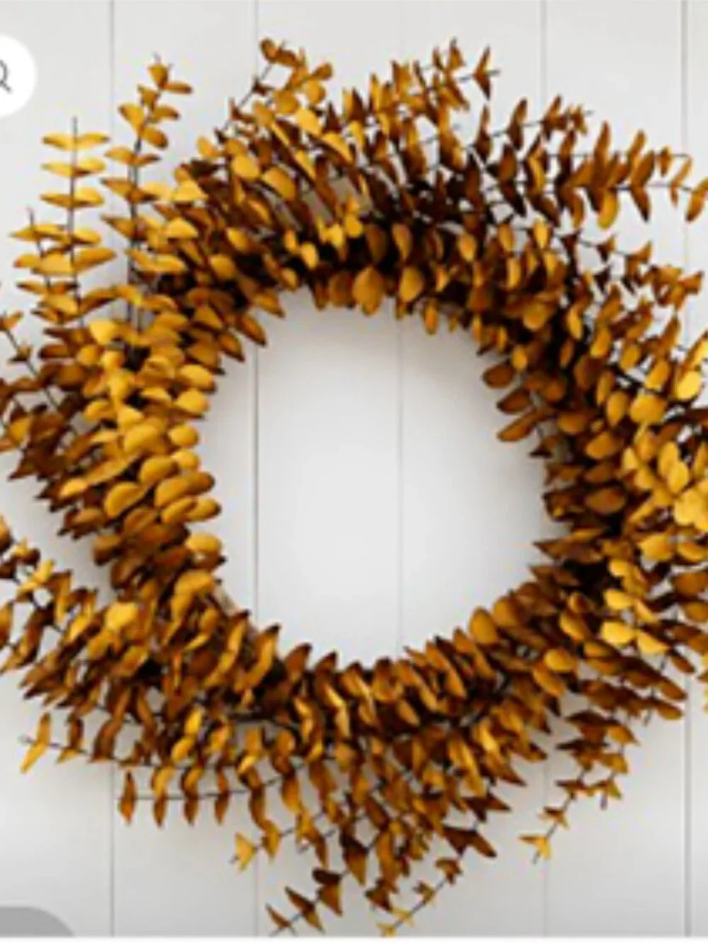 NWT Yellow & Brown Fall Wreath 12